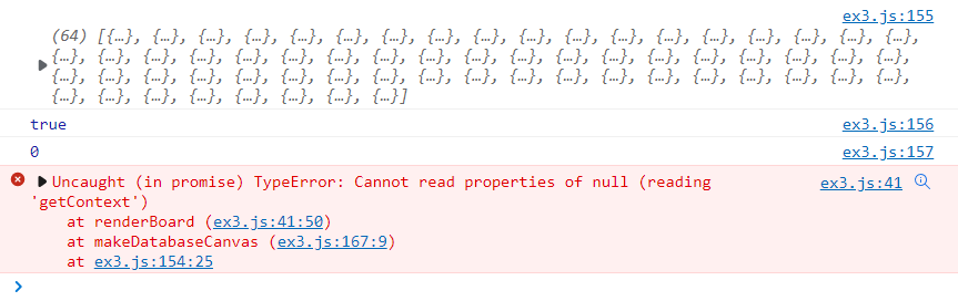 The first foreach is fine, but the 2nd one has problems. The 'getContext' should receive the rowId