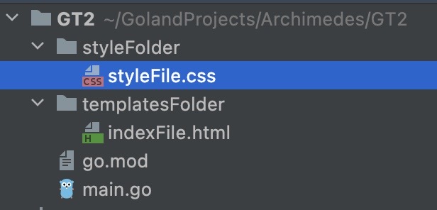 folder structure