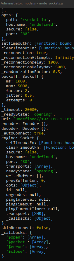 socket fail undefined//192.168.1.101:1337