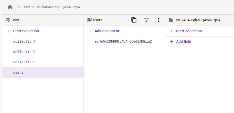 Data structure in Firestore