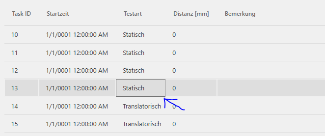 Row selection with cell border.