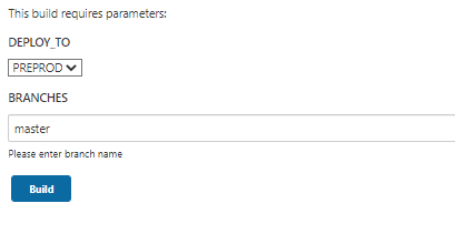 Jenkins parameters