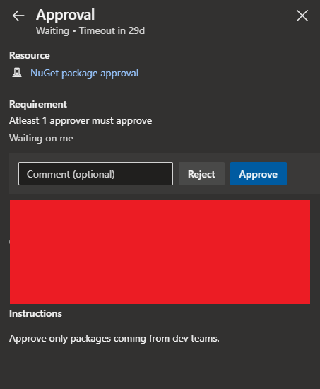 approval window