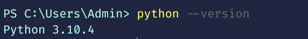 Python version