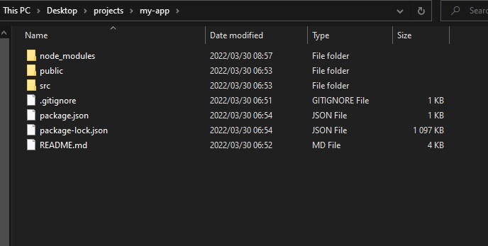 Folder screenshot