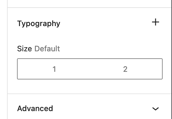 paragraph font sizes