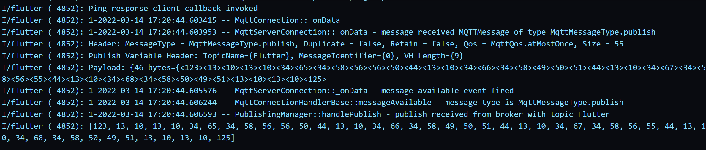 Flutter Response