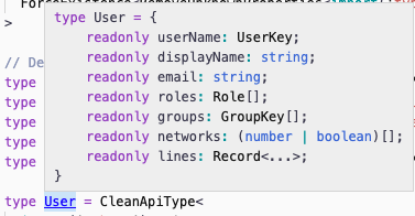 Correctly derived type on declaration