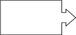 Rectangle with connected arrow
