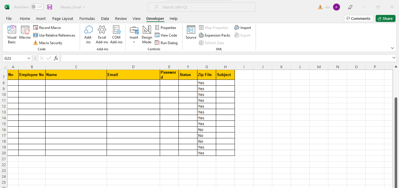 After running the macro, some row didn't delete even the cell value is "No"