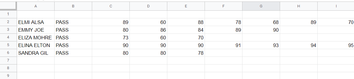 student sheet image