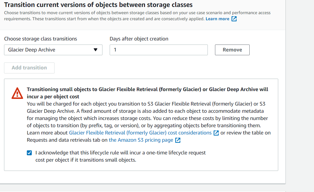 S3 Deep Archive Storage class