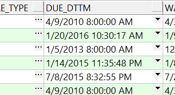 s.DUE_DTTM between sysdate and sysdate  30