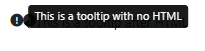 Text of "This is a tooltip after HTML" still visible when hovering to the tooltip