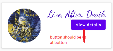 button tp be at button of the card