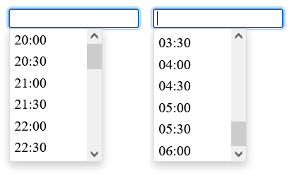 Example of Time Window