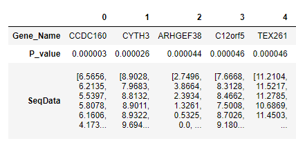 Dataframe Snippet