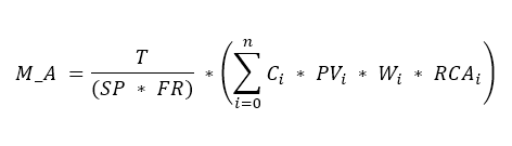 Calculation formula