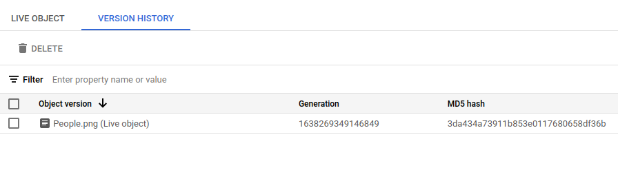 generation number of object