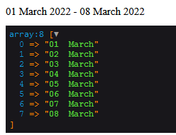 array data