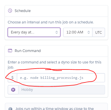 Heroku Scheduler Instructions