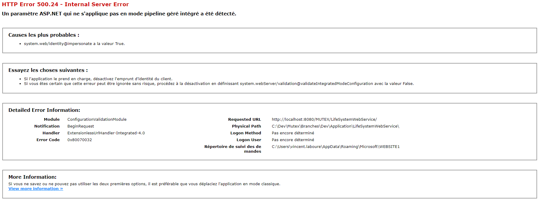 error api rest