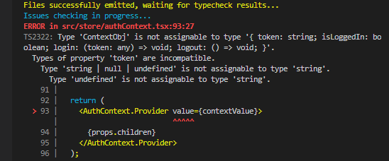 Typescript Error