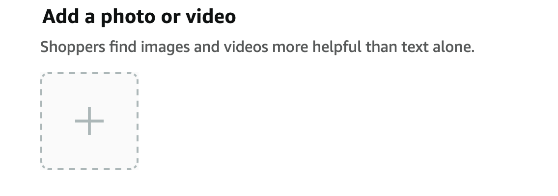 amazon upload button