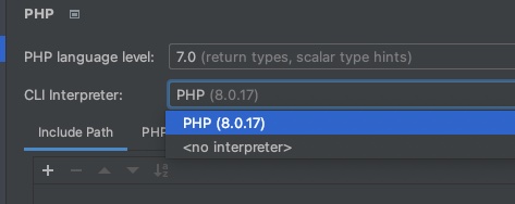 PhpStorm config