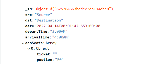 I want to update the ticket property inside the first object in the array.