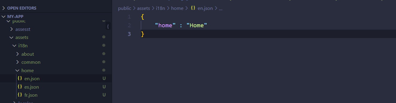 data json file and files paths 