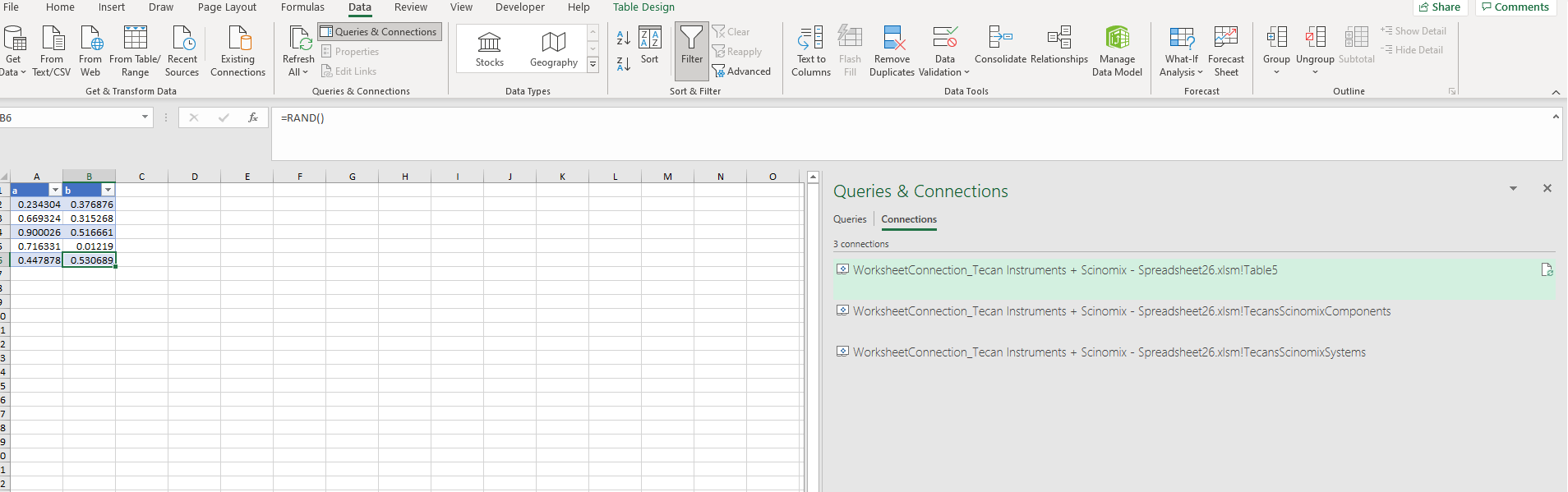 Open power query connections don't allow you to convert table to normal range