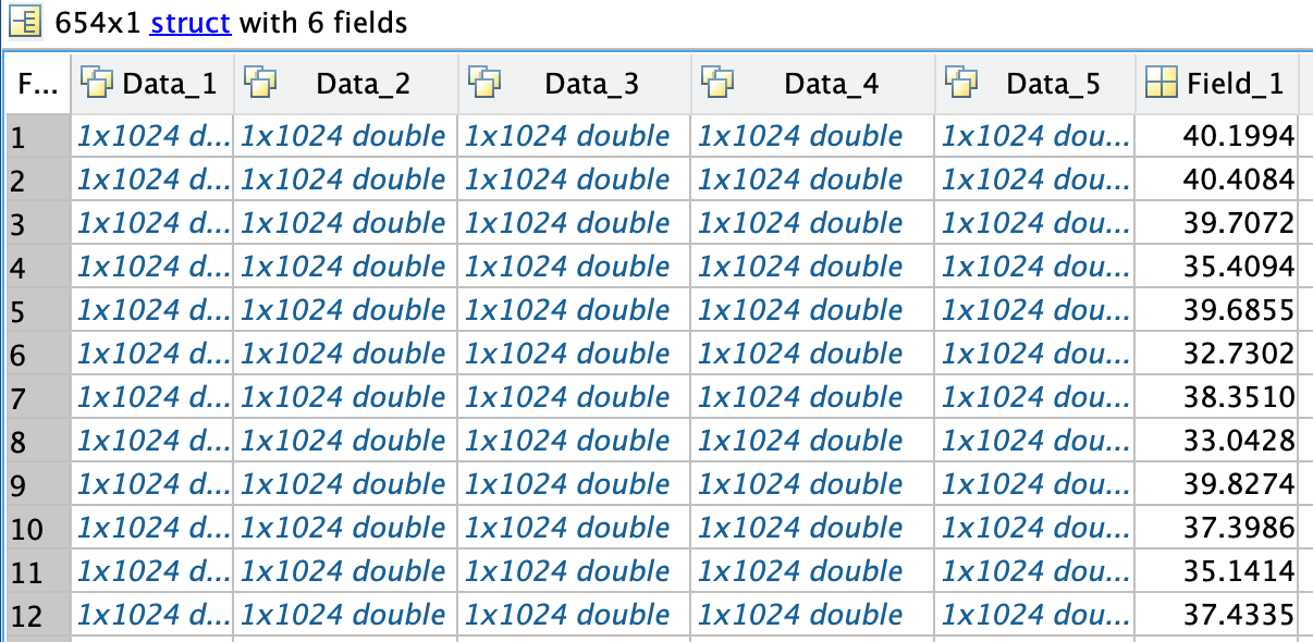 Screenshot from Matlab