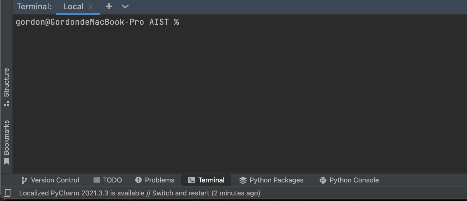 PyCharm Terminal