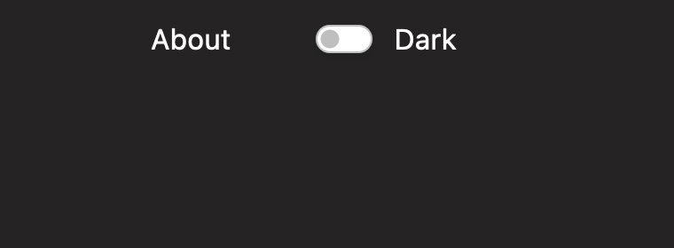 Dark mode on, but Switch turn off