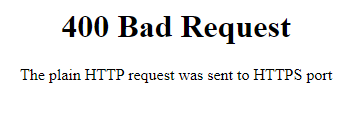 http instead of https error message