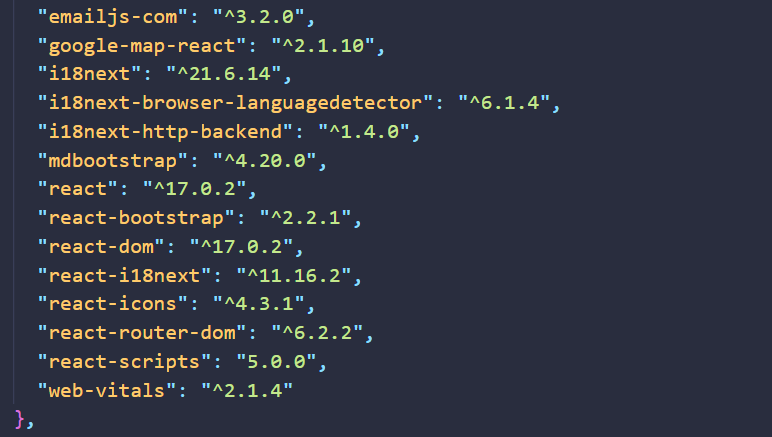 packag.Json file 