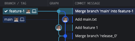 git merge master --no-ff