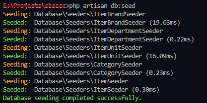 Command and output in console