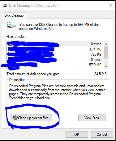 Disk Cleanup C Drive