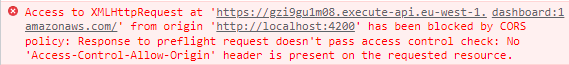 cors error