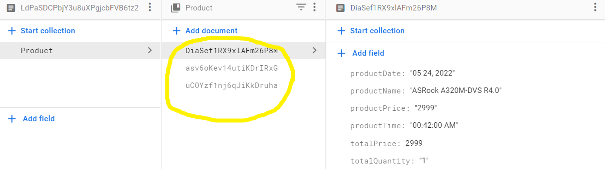 Database structure 2 (continuation)