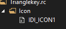 Icon in solution explorer