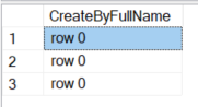 sql result