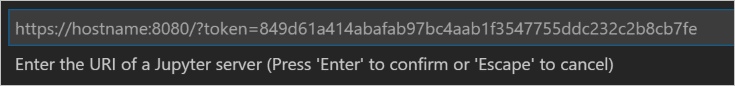 Prompt to supply a Jupyter server URI