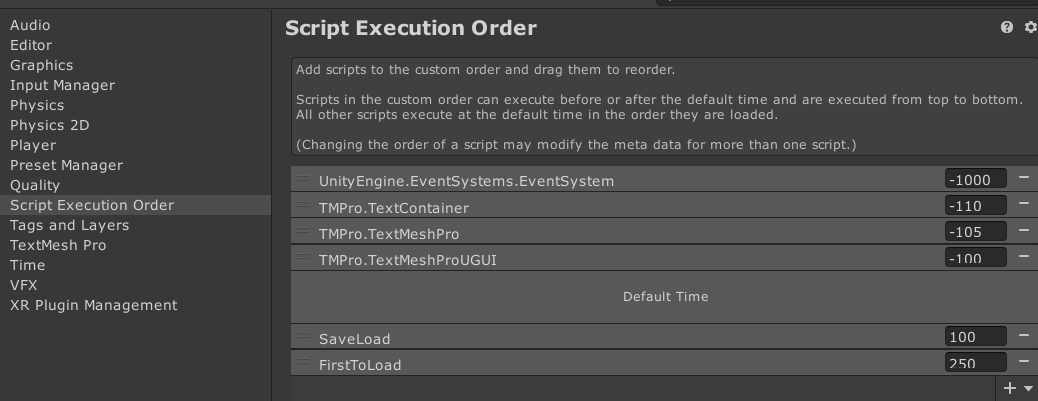 Script Execution Order