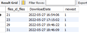 datetime result query