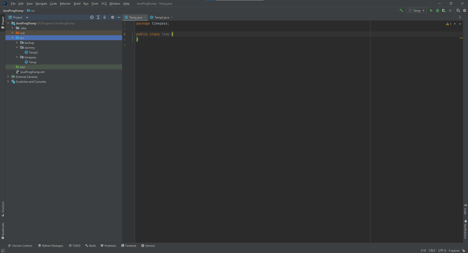 IntelliJ window image