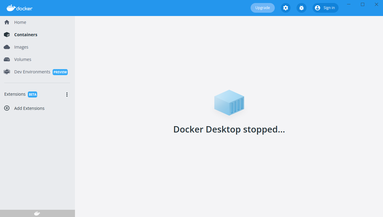 docker desktop error