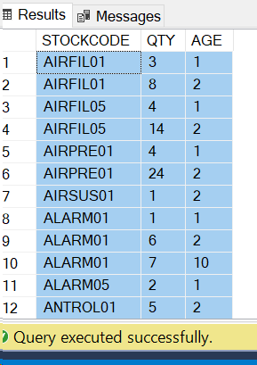 source table